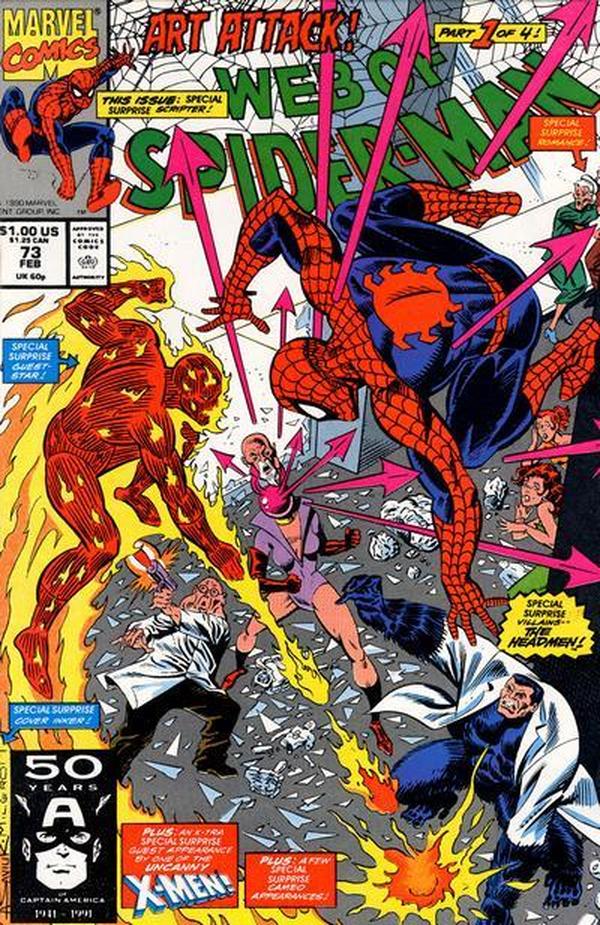 Web of Spider-Man (1985) #73 cover