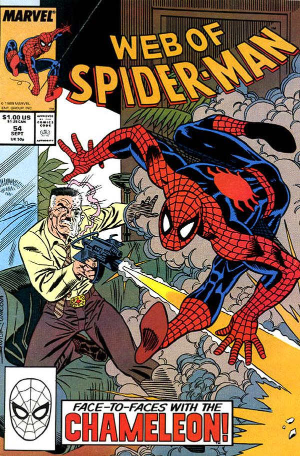 Web of Spider-Man (1985) #54 cover