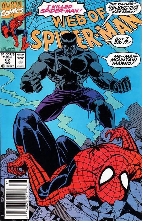 Web of Spider-Man (1985) #82 cover