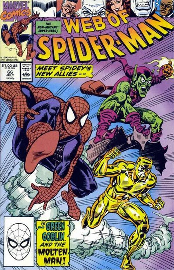 Web of Spider-Man (1985) #66 cover