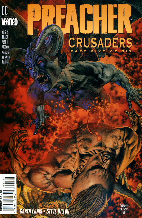 Preacher (1995) #23 cover