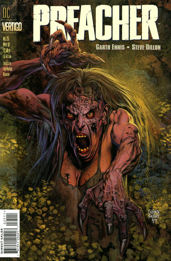 Preacher (1995) #25 cover