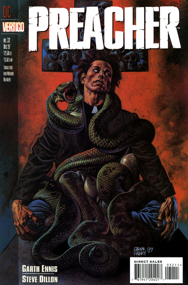Preacher (1995) #32 cover
