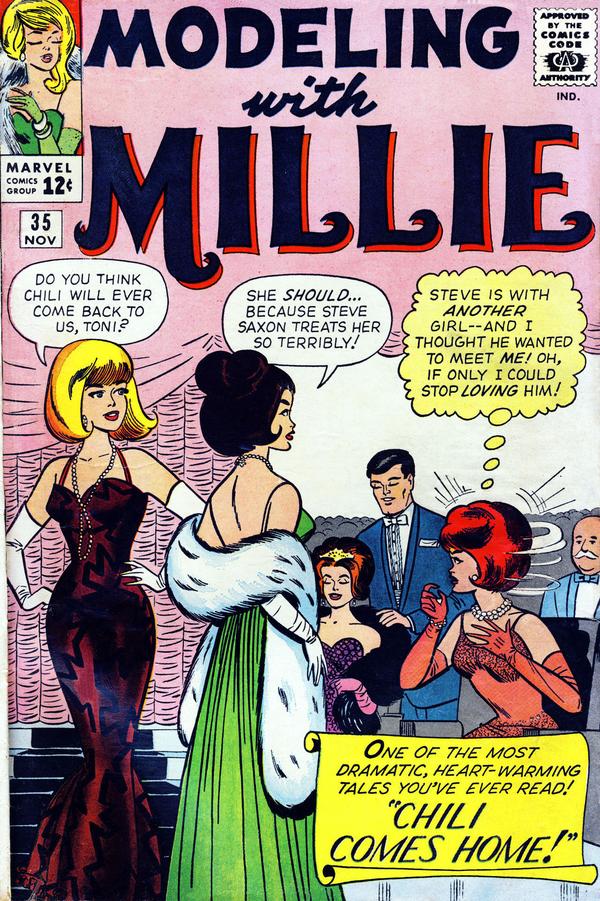 Modeling with Millie (1963) #35 cover
