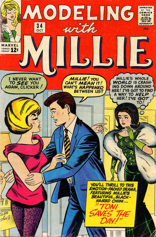 Modeling with Millie (1963) #34 cover
