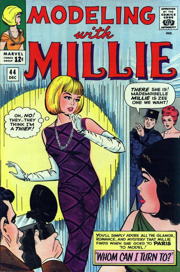 Modeling with Millie (1963) #44 cover