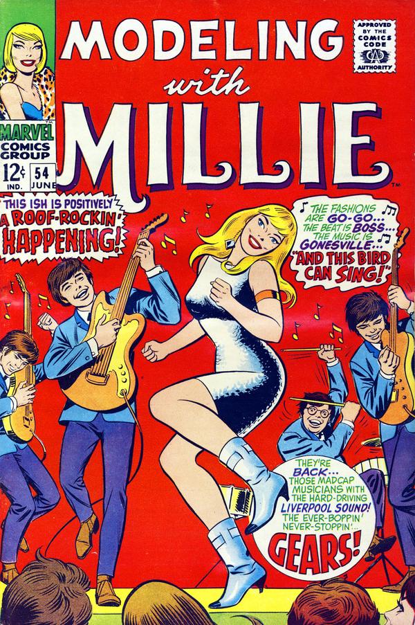 Modeling with Millie (1963) #54 cover
