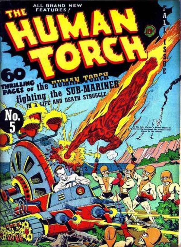 The Human Torch (1940) #5[b] cover