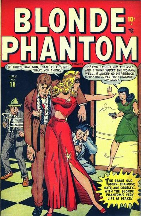 Blonde Phantom Comics (1946) #18 cover