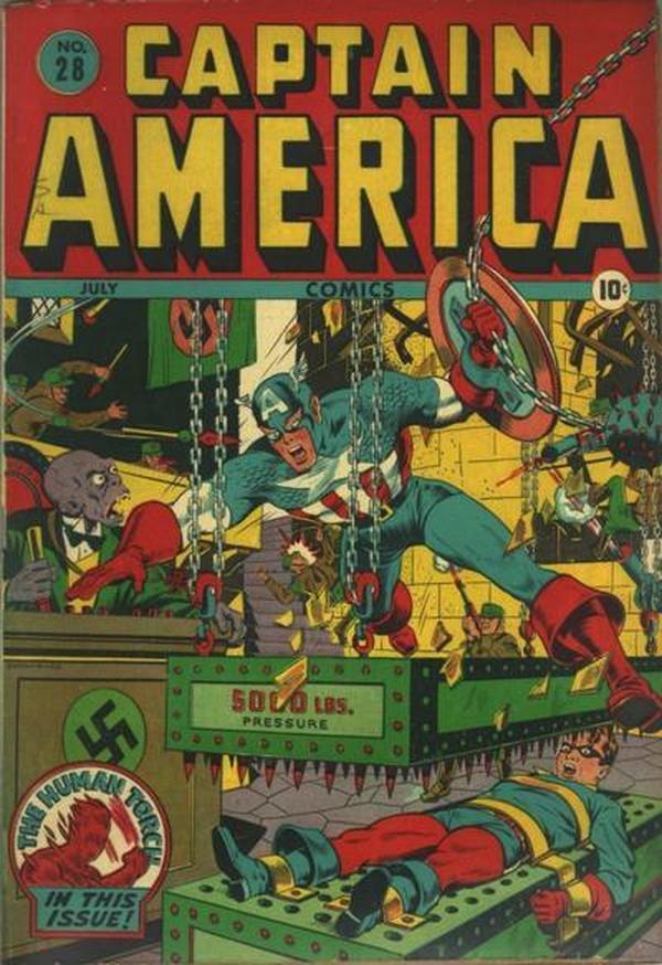 Cover of Captain America Comics #28