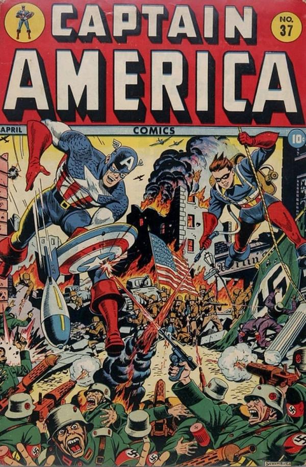 Cover of Captain America Comics #37
