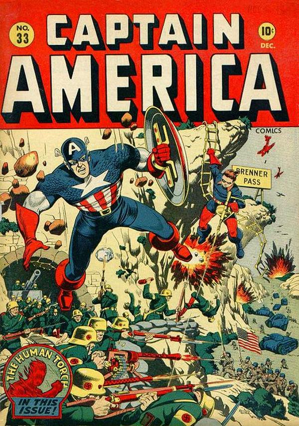 Cover of Captain America Comics #33