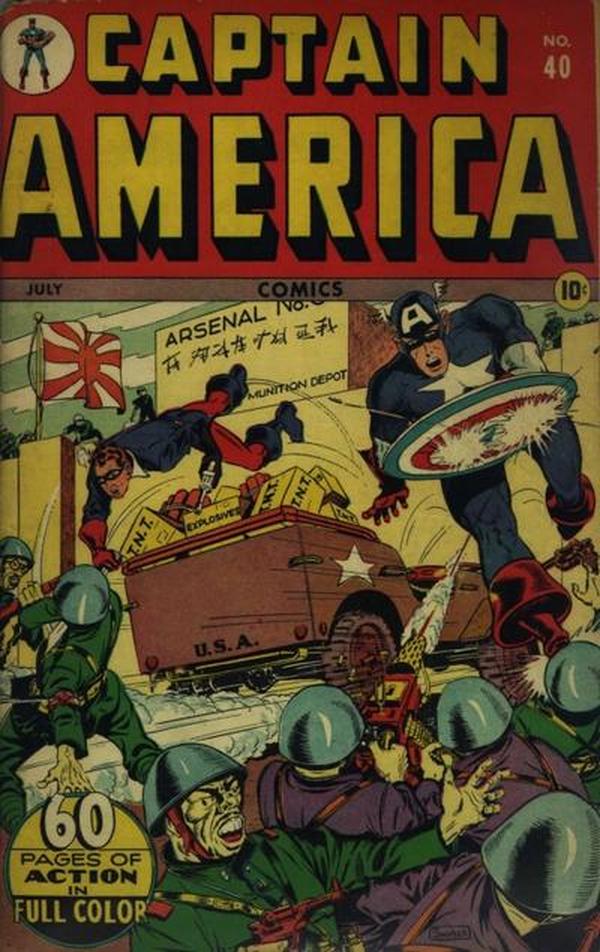 Cover of Captain America Comics #40