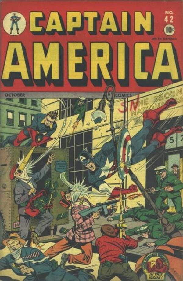 Cover of Captain America Comics #42