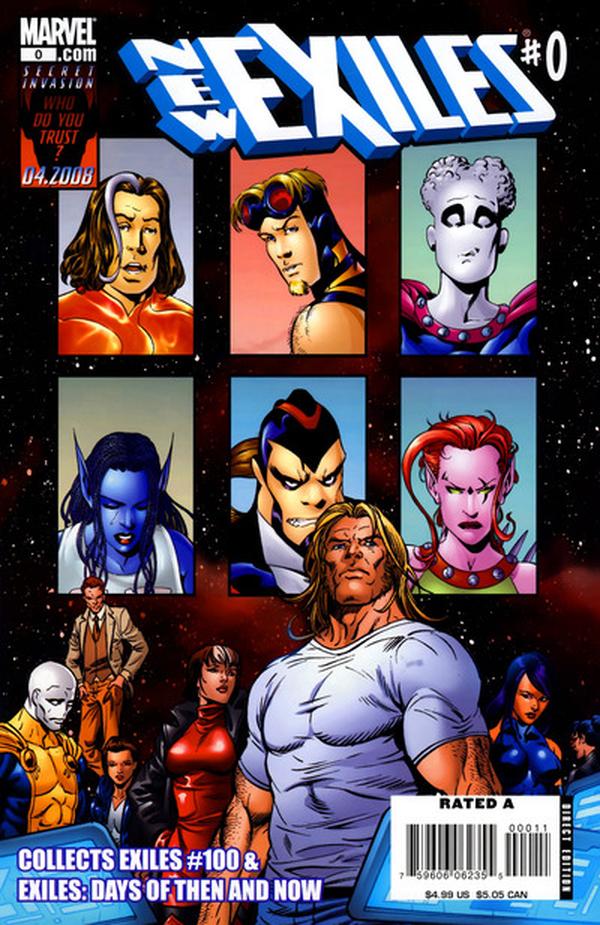 New Exiles (2008) #0 cover