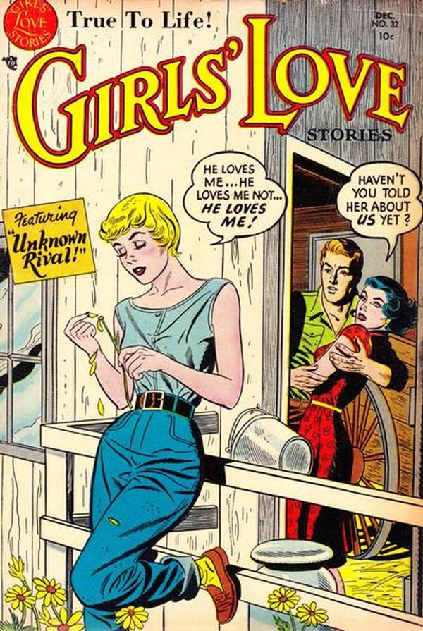 Girls' Love Stories (1949) #32 cover