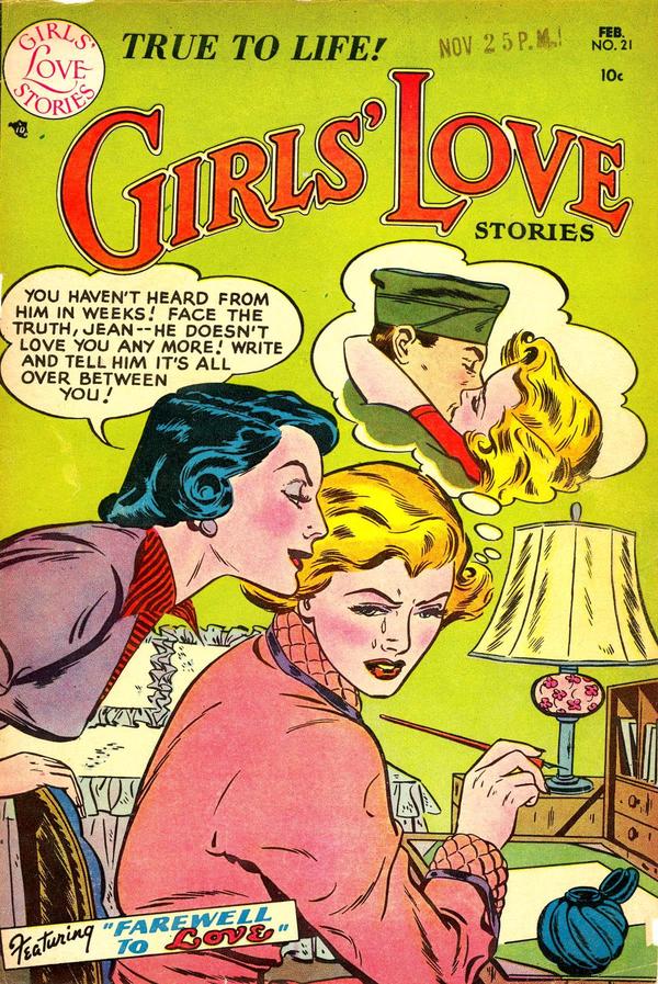 Girls' Love Stories (1949) #21 cover