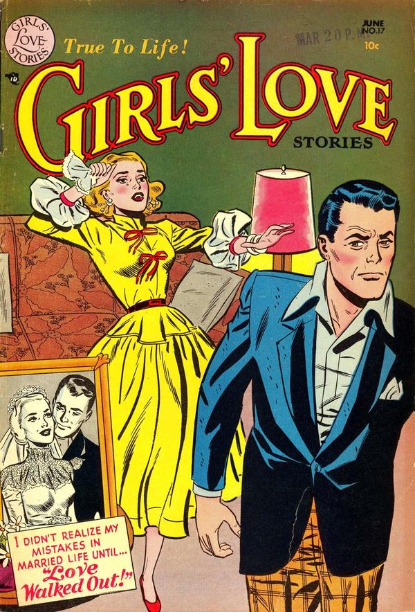 Girls' Love Stories (1949) #17 cover