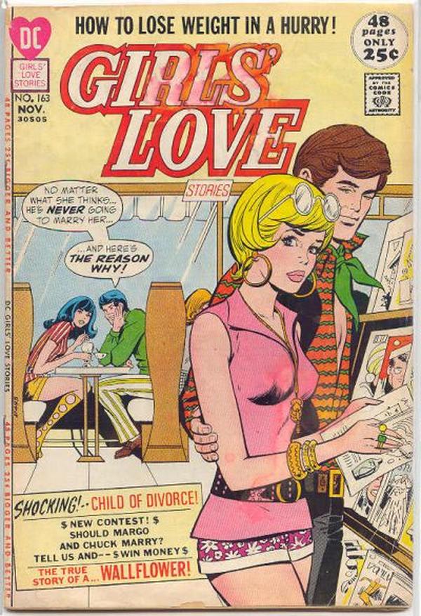 Girls' Love Stories (1949) #163 cover