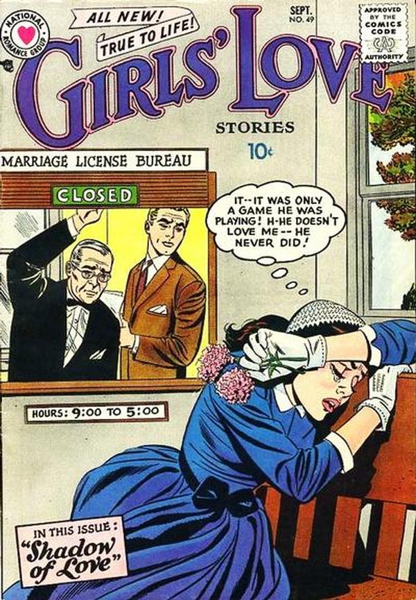 Girls' Love Stories (1949) #49 cover