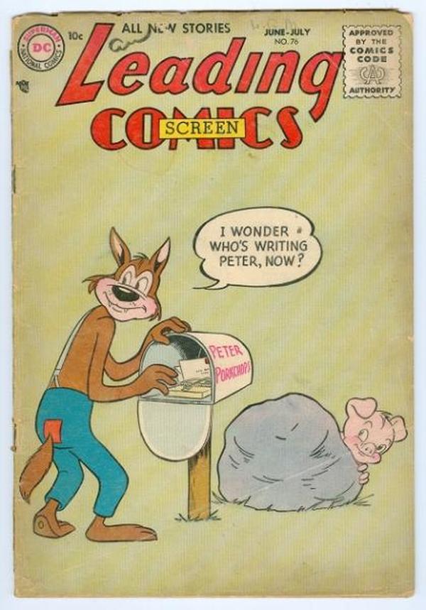 Leading Screen Comics (1950) #76 cover
