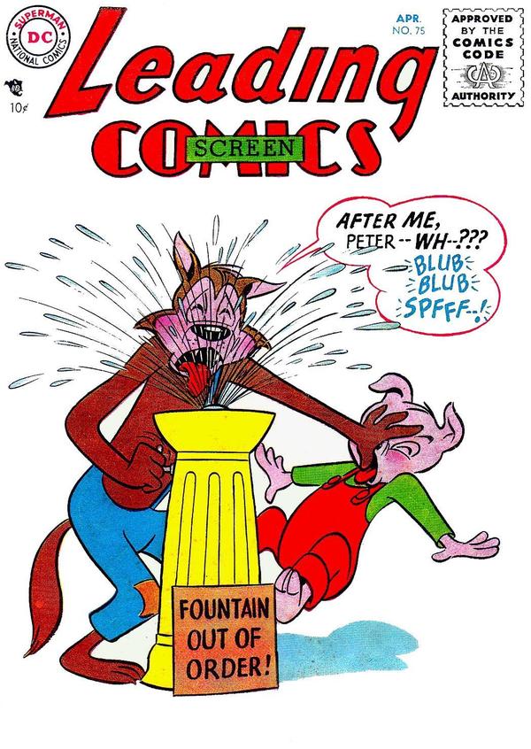 Leading Screen Comics (1950) #75 cover