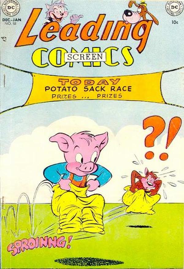 Leading Screen Comics (1950) #58 cover