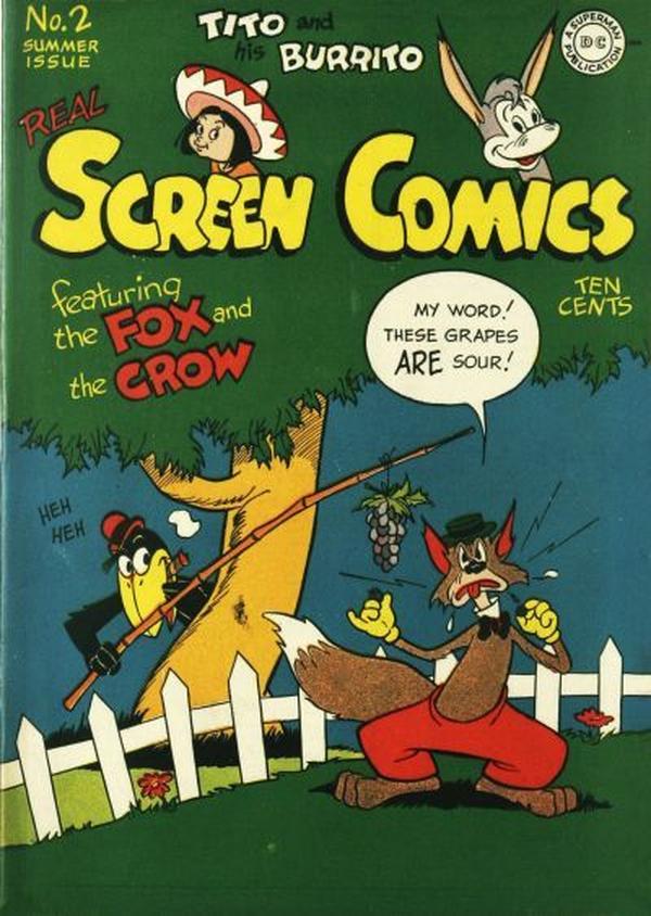 Real Screen Comics #2 cover