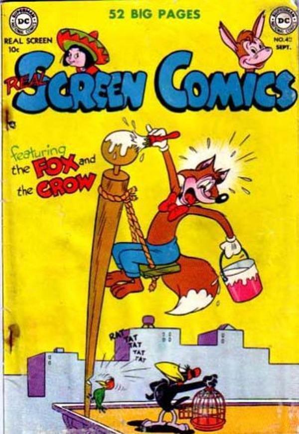 Real Screen Comics #42 cover