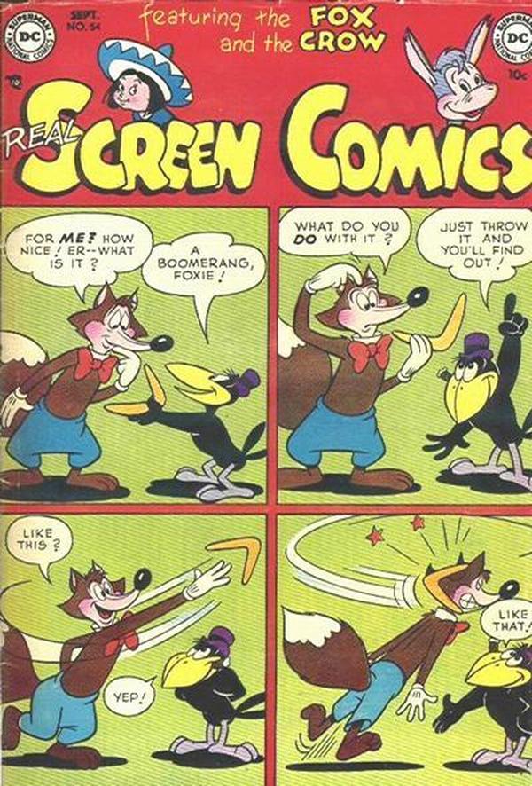 Real Screen Comics #54 cover