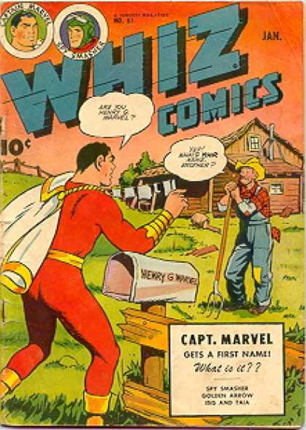 Cover of Whiz Comics #61
