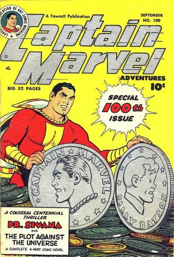 Cover of Captain Marvel Adventures #100