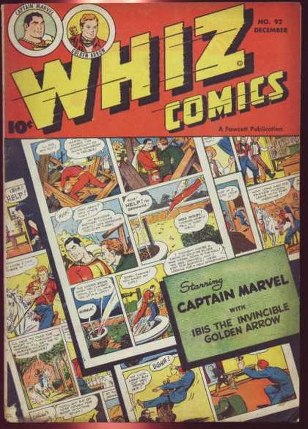 Cover of Whiz Comics #92