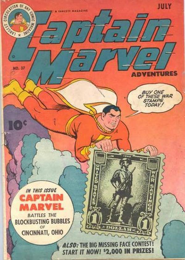 Cover of Captain Marvel Adventures #37