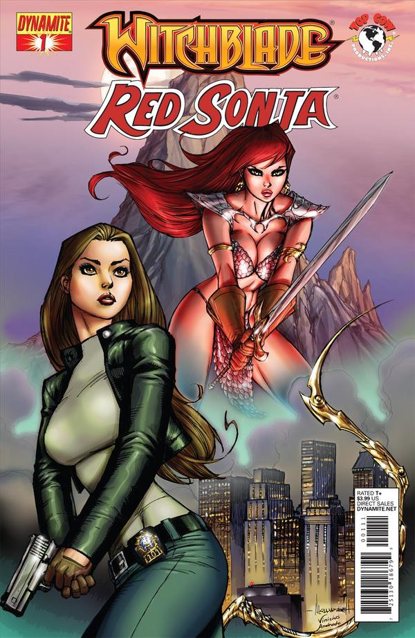 Witchblade / Red Sonja #1 cover