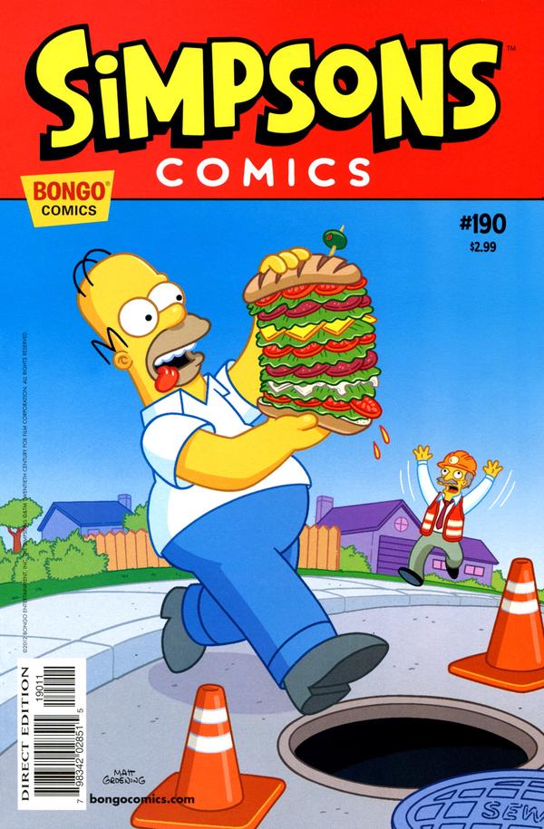 Cover of Simpsons Comics #190