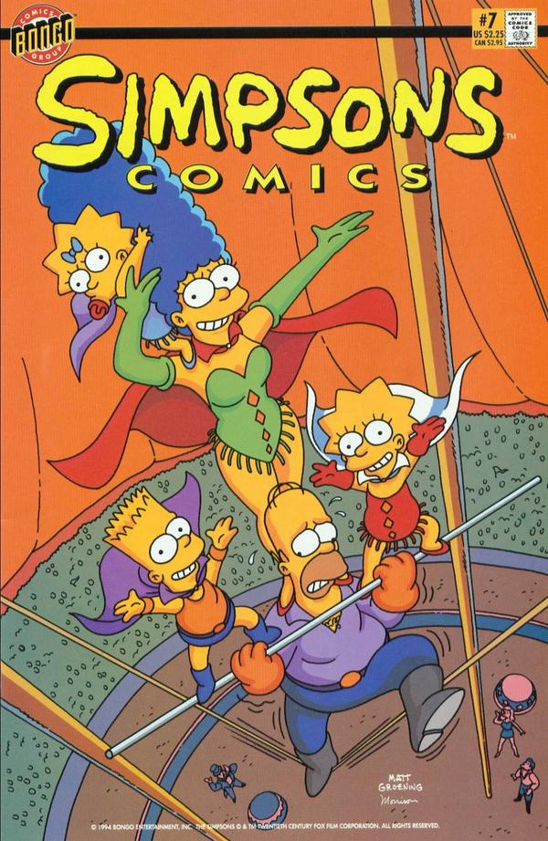 Cover of Simpsons Comics #7