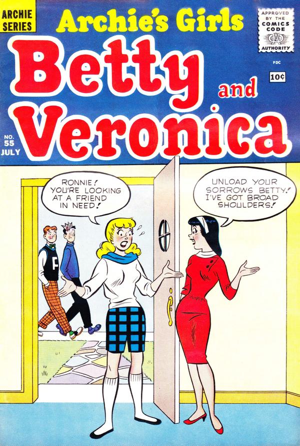 Cover of Archie's Girls Betty and Veronica #55