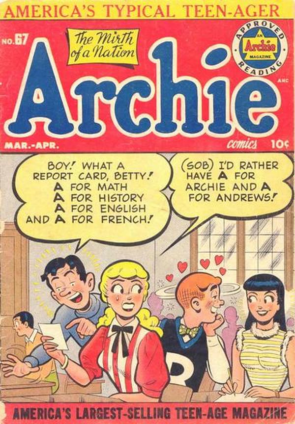 Archie Comics (1942) #67 cover