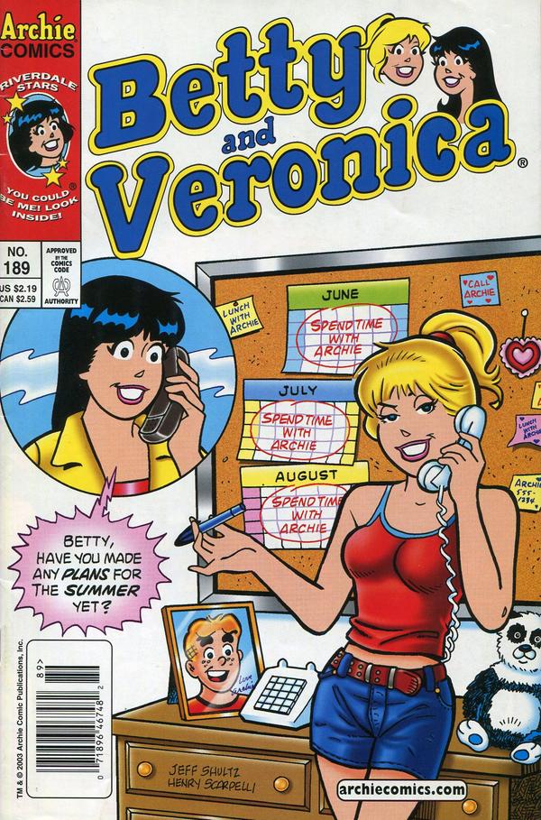 Betty and Veronica (1987) #189 cover
