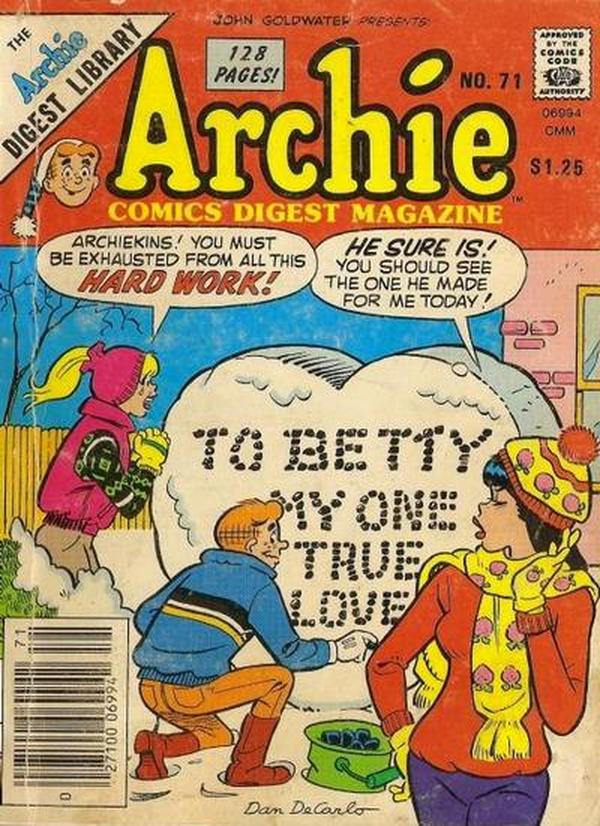 Archie Comics Digest (1973) #71 cover