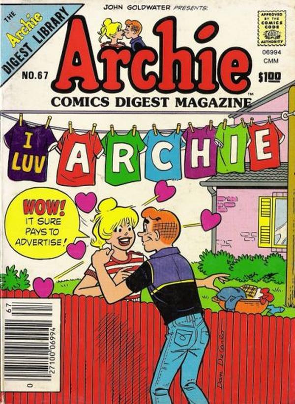 Archie Comics Digest (1973) #67 cover