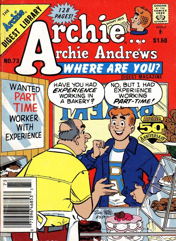 Archie... Archie Andrews, Where Are You? Comics Digest Magazine (1977) #73