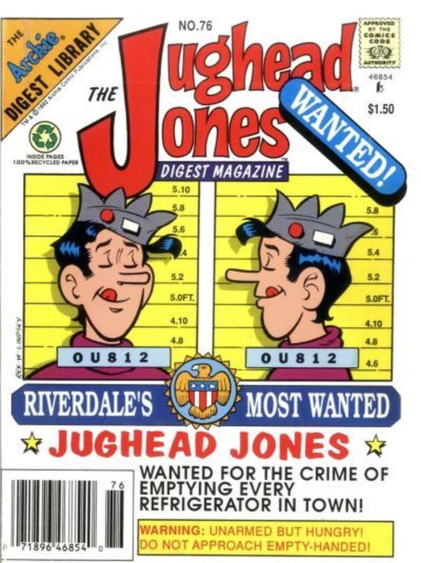 The Jughead Jones Comics Digest (1977) #76 cover