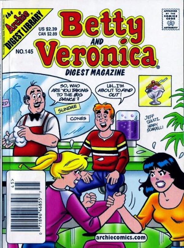 Betty and Veronica Comics Digest Magazine (1983) #145 cover