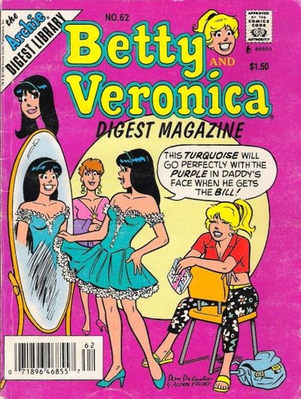 Betty and Veronica Comics Digest Magazine (1983) #62 cover
