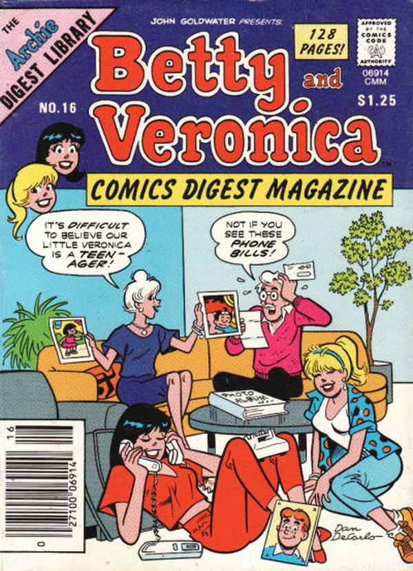 Betty and Veronica Comics Digest Magazine (1983) #16 cover