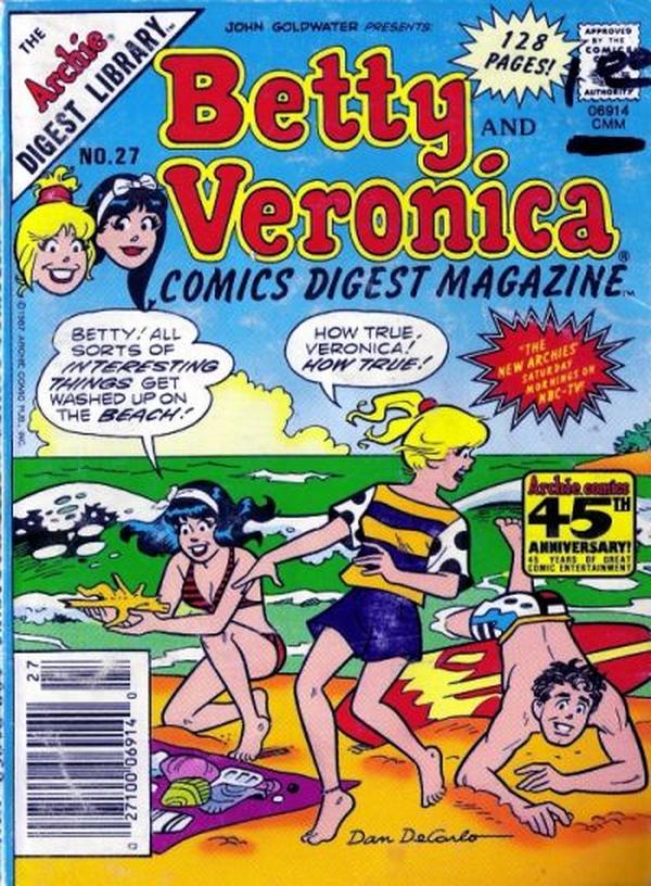 Betty and Veronica Comics Digest Magazine (1983) #27 cover