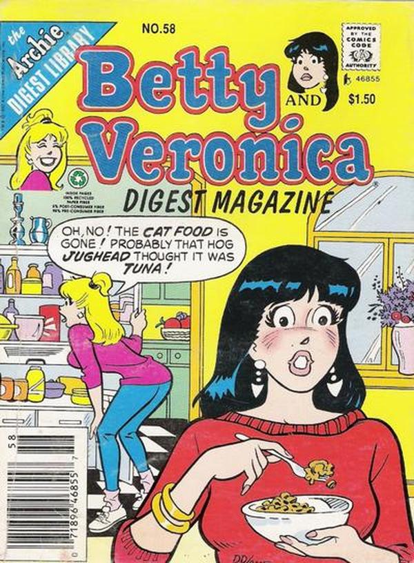 Betty and Veronica Comics Digest Magazine (1983) #58 cover