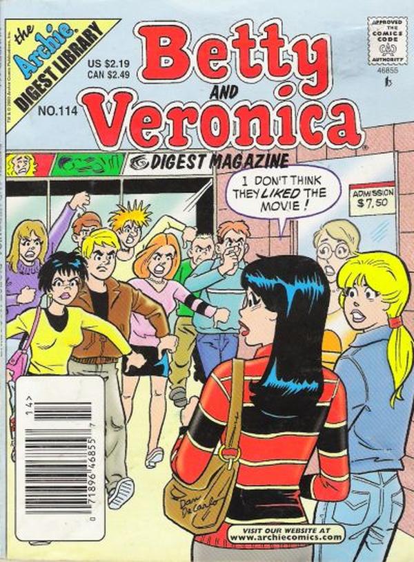 Betty and Veronica Comics Digest Magazine (1983) #114 cover